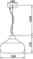 Onion Dome Concrete Pendant<br/>JC115 (Cement Colour)